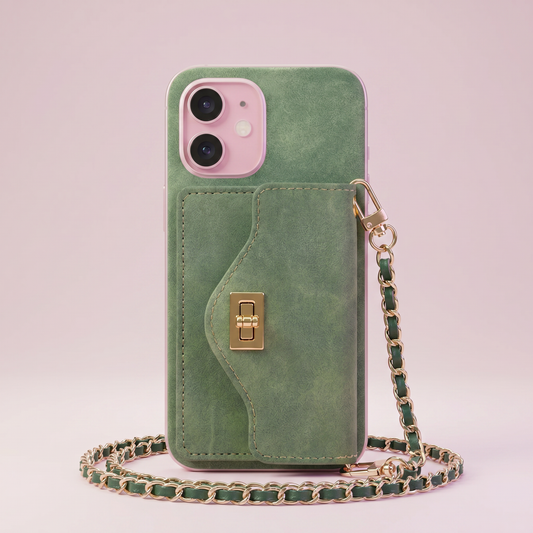 Green Crossbody wallet case
