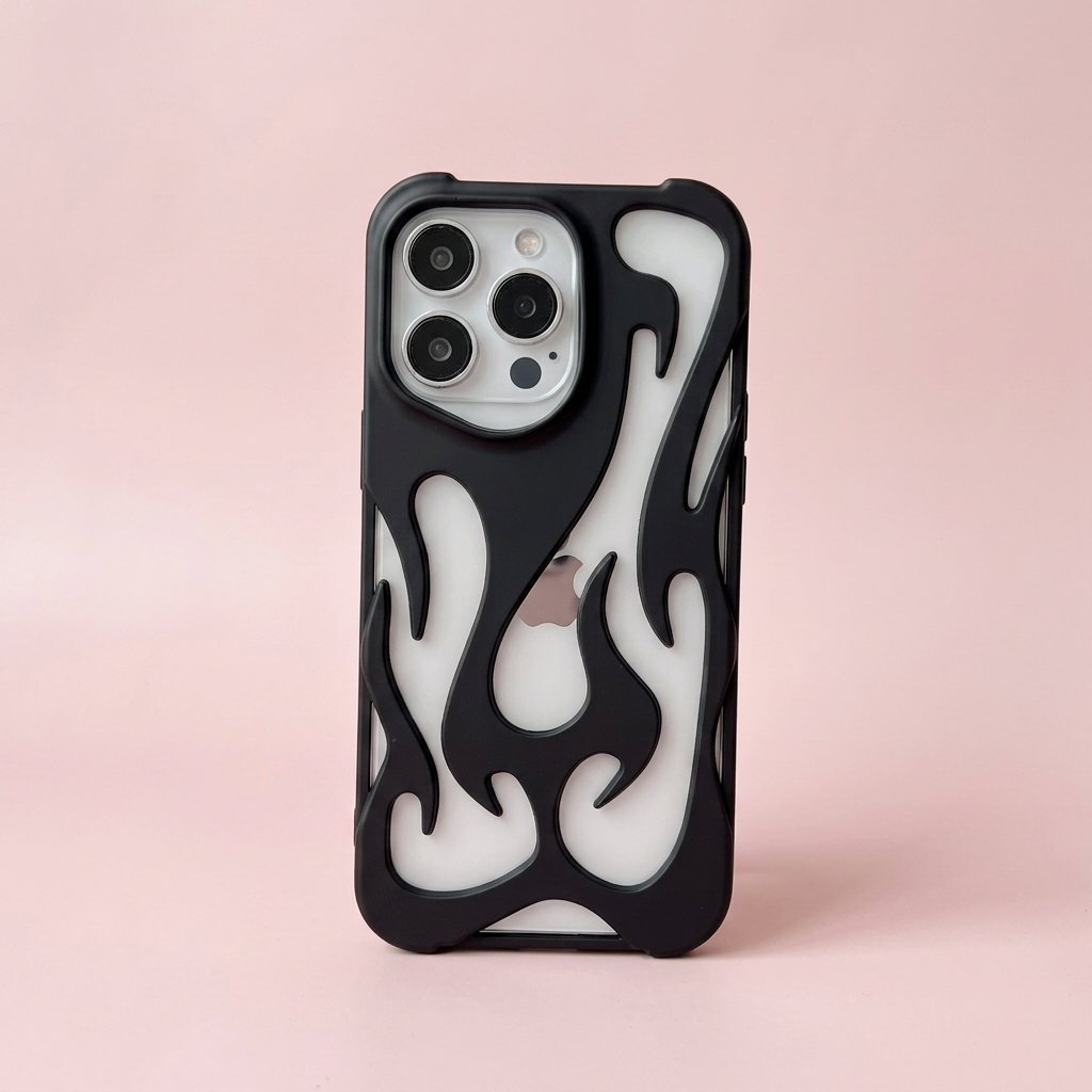 Metallic Orange Swirl Case