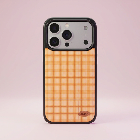 Orange Gingham Case