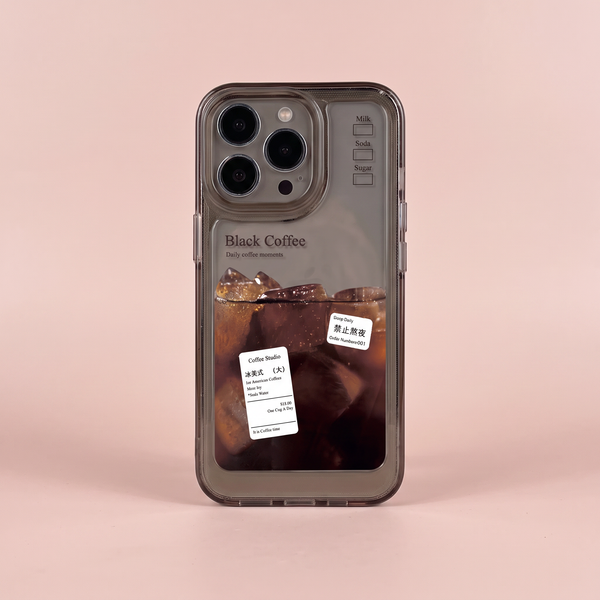 Café Label Clear Case