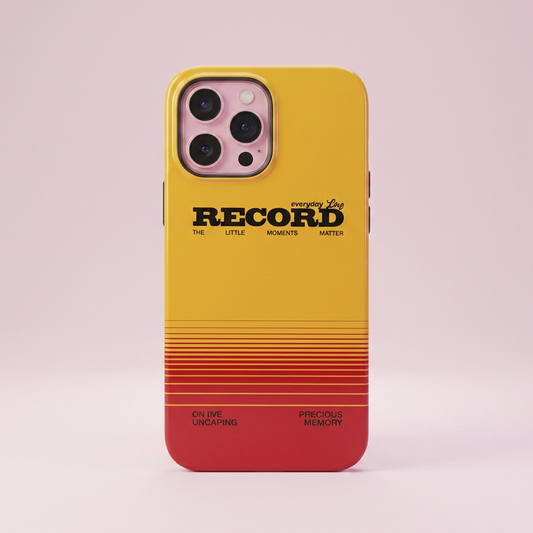 Record Scratch Graphic Case