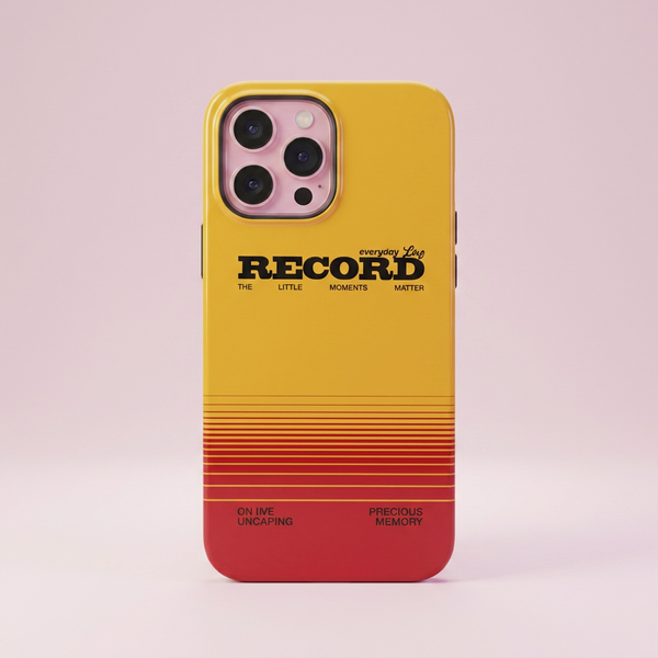 Record Scratch Graphic Case