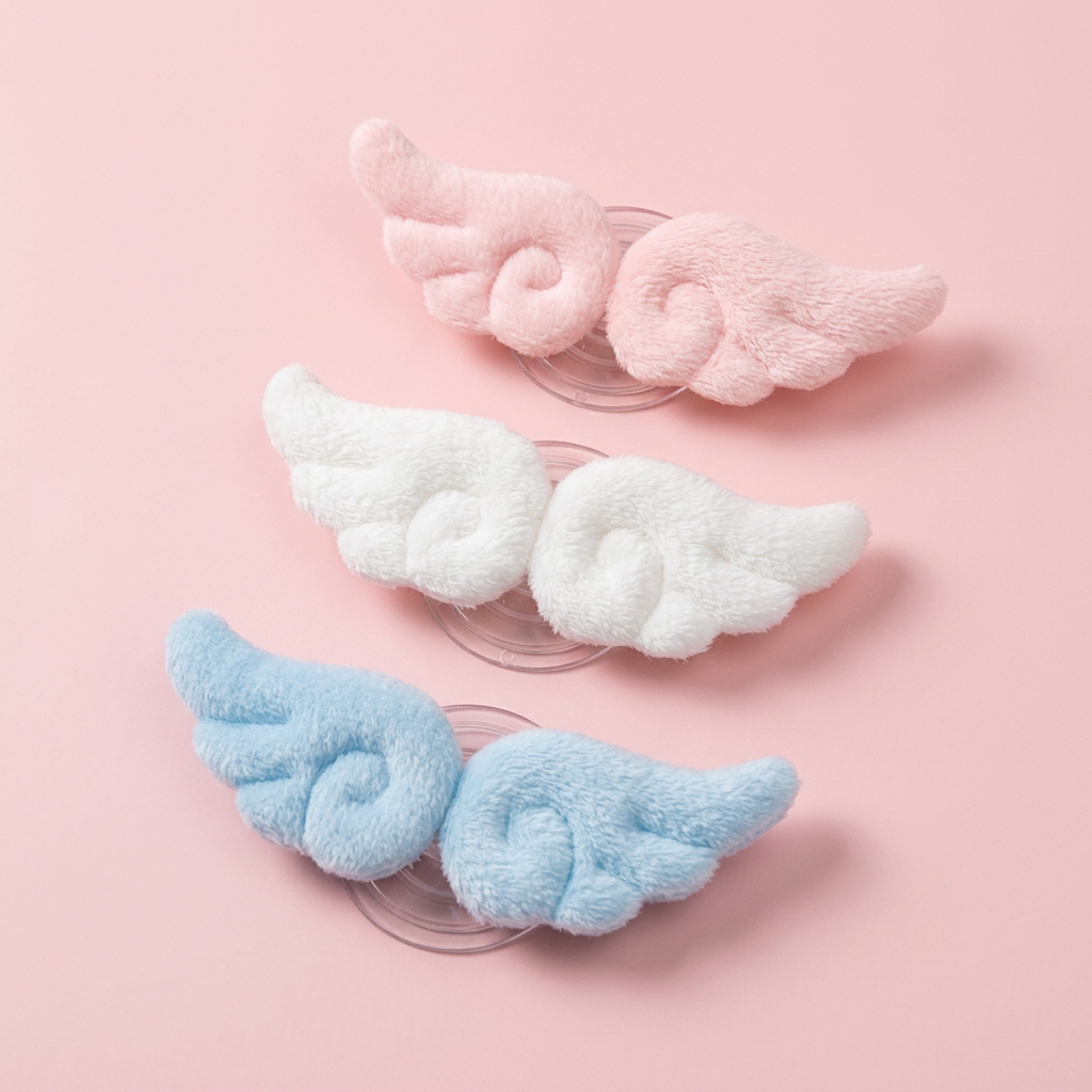 Fluffy Angel wings magnet
