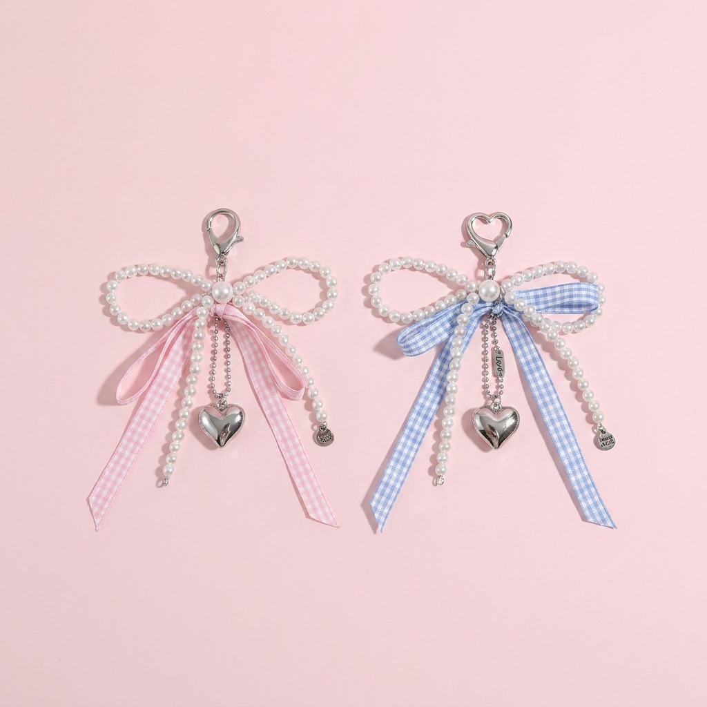 Ribbon Pom Charm